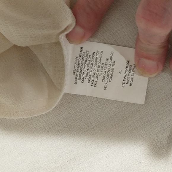 Rewind Cream Lace Detail Blouse - Picture 8 of 9